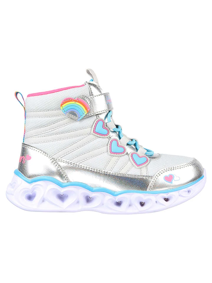 Skechers Boots "Heart Lights" Zilverkleurig 4 Skechers Boots "Heart Lights" Zilverkleurig - Afbeelding 2