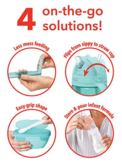 Skip Hop 4-delige Set: Containers Voor Babyvoedsel Turquoise/lichtroze 16 Skip Hop 4-delige Set: Containers Voor Babyvoedsel Turquoise/lichtroze -Gstar Kleding Winkel skip hop 4 delige set containers voor babyvoedsel turquoise lichtroze 5