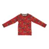 Småfolk Longsleeve "Deer, Hare & Birds" Rood