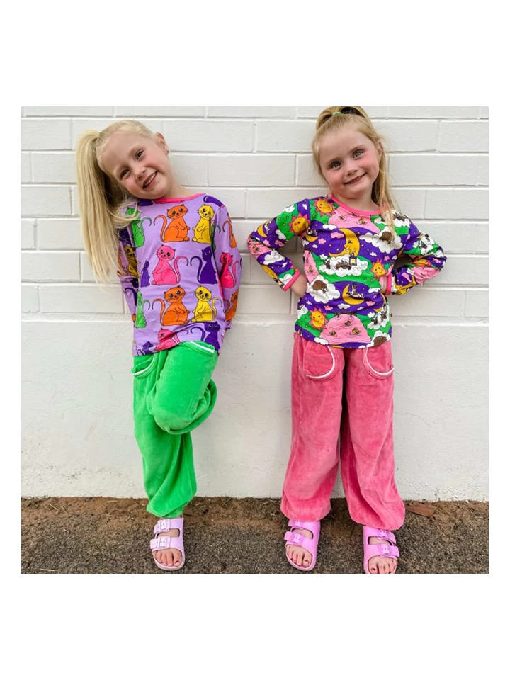 Småfolk Longsleeve "Night Landscape" Meerkleurig 4 Småfolk Longsleeve "Night Landscape" Meerkleurig - Afbeelding 2