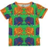 Småfolk Shirt "Dinosaur" Groen -Gstar Kleding Winkel smafolk shirt dinosaur groen
