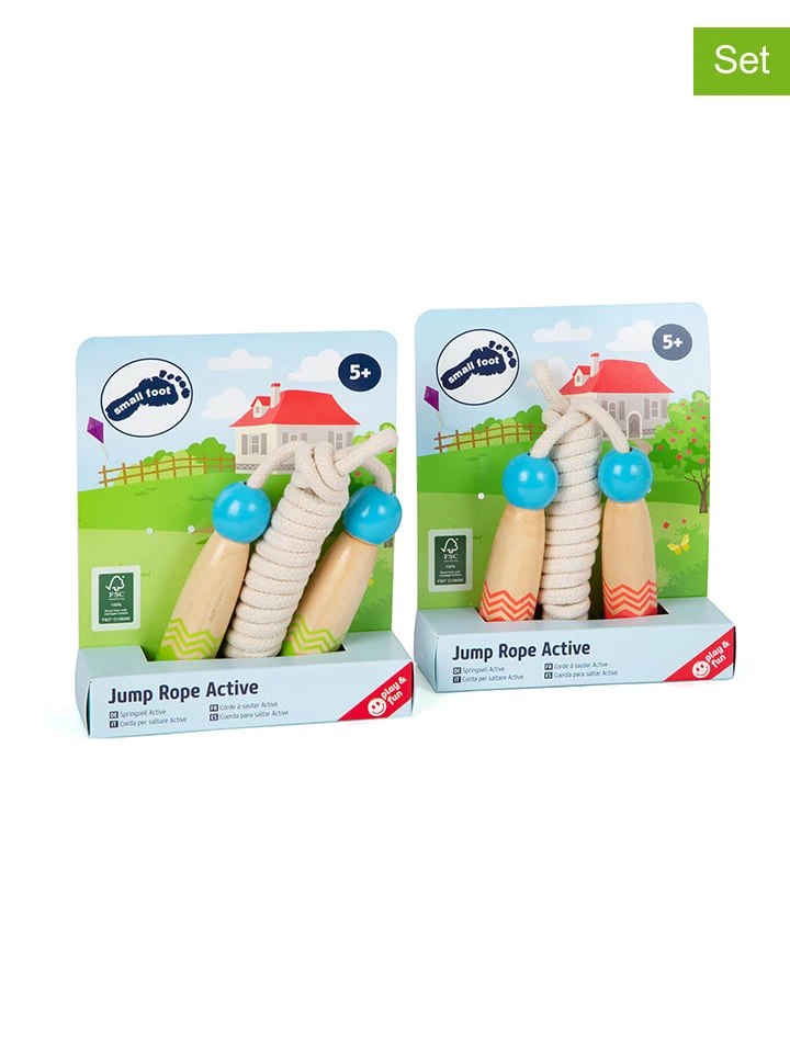Small Foot 2-delige Set: Springtouwen "Active" - Vanaf 5 Jaar 3 Small Foot 2-delige Set: Springtouwen "Active" - Vanaf 5 Jaar