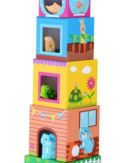 Small Foot Stapelkubussen "Huisdieren" - Vanaf 12 Maanden -Gstar Kleding Winkel small foot stapelkubussen huisdieren vanaf 12 maanden 1