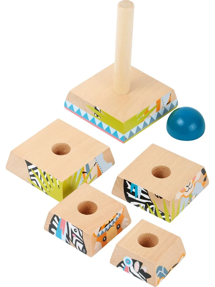 Small Foot Stapeltoren "Jungle" - Vanaf 12 Maanden 5 Small Foot Stapeltoren "Jungle" - Vanaf 12 Maanden - Afbeelding 3