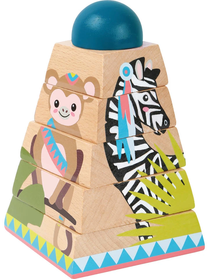 Small Foot Stapeltoren "Jungle" - Vanaf 12 Maanden 3 Small Foot Stapeltoren "Jungle" - Vanaf 12 Maanden
