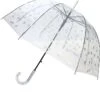 Paraplu "Dots" Transparant/zilverkleurig - Ø 85 Cm