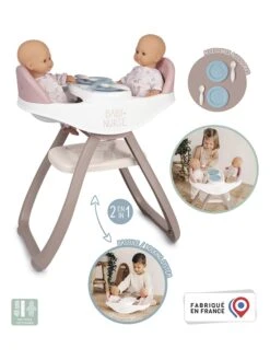 SMOBY Tweelingpoppen-kinderstoel "Baby Nurse" Met Accessoires - Vanaf 2 Jaar -Gstar Kleding Winkel smoby tweelingpoppen kinderstoel baby nurse met accessoires vanaf 2 jaar 1