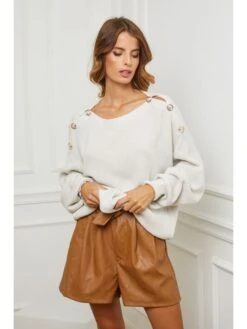 Trui "Cornella" Crème