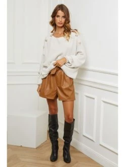 Trui "Cornella" Crème -Gstar Kleding Winkel so cachemire trui cornella creme 4