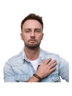 Leren Armband Bruin -Gstar Kleding Winkel steel art leren armband bruin 3