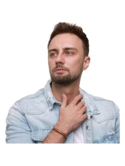 Leren Armband Cognackleurig -Gstar Kleding Winkel steel art leren armband cognackleurig 3