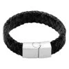 Leren Armband Zwart -Gstar Kleding Winkel steel art leren armband zwart