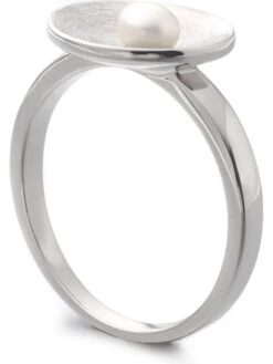 Ring Met Parel -Gstar Kleding Winkel steel art ring met parel 1