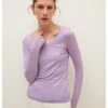 Stefanel Longsleeve Lila -Gstar Kleding Winkel stefanel longsleeve lila