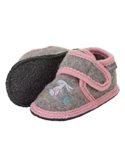 Sterntaler Pantoffels Grijs/lichtroze