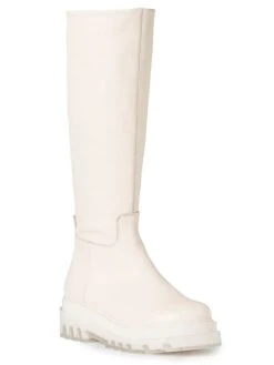 Steve Madden Leren Laarzen "Maddox" Crème -Gstar Kleding Winkel steve madden leren laarzen maddox creme 1