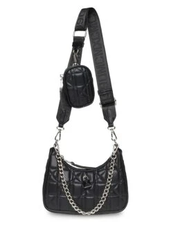 Steve Madden Schoudertas "Bvital-G" Zwart - (B)23 X (H)17 X (D)6 Cm -Gstar Kleding Winkel steve madden schoudertas bvital g zwart b 23 x h 17 x d 6 cm 2