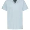 Poloshirt "Stitch And Soul" Lichtblauw