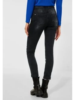 STREET ONE Spijkerbroek "Jane" - Skinny Fit - Zwart -Gstar Kleding Winkel street one spijkerbroek jane skinny fit zwart 1