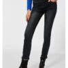 STREET ONE Spijkerbroek "Jane" - Skinny Fit - Zwart -Gstar Kleding Winkel street one spijkerbroek jane skinny fit zwart