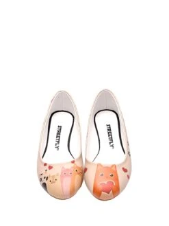 Ballerina's Beige/oranje -Gstar Kleding Winkel streetfly ballerinas beige oranje 3