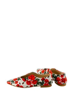 Ballerina's Wit/rood -Gstar Kleding Winkel streetfly ballerinas wit rood 4