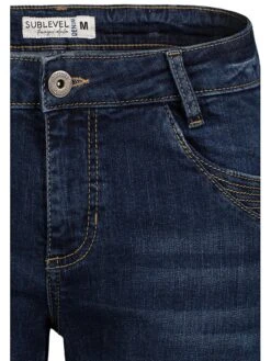 SUBLEVEL Capri-spijkerbroek - Skinny Fit - Donkerblauw -Gstar Kleding Winkel sublevel capri spijkerbroek skinny fit donkerblauw 4
