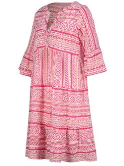 SUBLEVEL Jurk Roze/wit -Gstar Kleding Winkel sublevel jurk roze wit 1