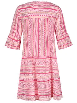 SUBLEVEL Jurk Roze/wit -Gstar Kleding Winkel sublevel jurk roze wit 2