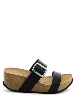 Leren Sleehakslippers "Ana" Zwart -Gstar Kleding Winkel sunbay leren sleehakslippers ana zwart 1