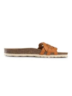 Leren Slippers "Lazuli" Lichtbruin -Gstar Kleding Winkel sunbay leren slippers lazuli lichtbruin 4