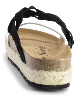 Leren Slippers "Mariara" Zilverkleurig/zwart -Gstar Kleding Winkel sunbay leren slippers mariara zilverkleurig zwart 3