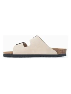Leren Slippers "Trefle" Beige -Gstar Kleding Winkel sunbay leren slippers trefle beige 2