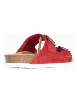 Leren Slippers "Trefle" Rood -Gstar Kleding Winkel sunbay leren slippers trefle rood 3