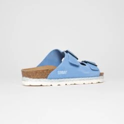 Leren Slippers "Turmero" Lichtblauw -Gstar Kleding Winkel sunbay leren slippers turmero lichtblauw 1