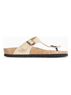 Leren Teenslippers "Camelia" Beige -Gstar Kleding Winkel sunbay leren teenslippers camelia beige 1