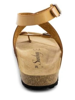 Leren Teenslippers "Sabaneta" Camel -Gstar Kleding Winkel sunbay leren teenslippers sabaneta camel 3