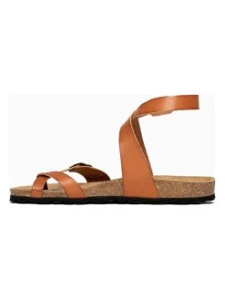 Leren Teenslippers "Sabaneta" Lichtbruin -Gstar Kleding Winkel sunbay leren teenslippers sabaneta lichtbruin 4