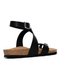 Leren Teenslippers "Sabaneta" Zwart -Gstar Kleding Winkel sunbay leren teenslippers sabaneta zwart 2