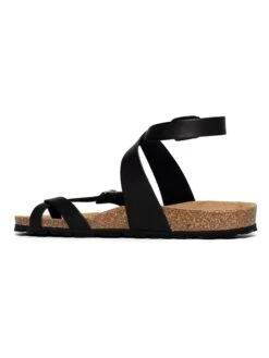 Leren Teenslippers "Sabaneta" Zwart -Gstar Kleding Winkel sunbay leren teenslippers sabaneta zwart 3