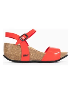 Sleehaksandalen "Yucca" Rood -Gstar Kleding Winkel sunbay sleehaksandalen yucca rood 1