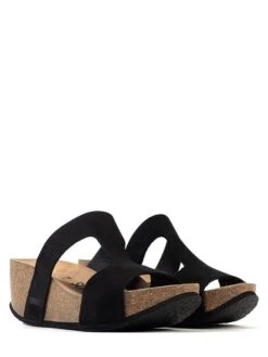 Sleehakslippers "Marigold" Zwart -Gstar Kleding Winkel sunbay sleehakslippers marigold zwart 4