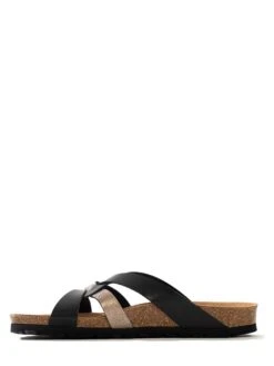 Slippers "Albury" Zwart/goudkleurig -Gstar Kleding Winkel sunbay slippers albury zwart goudkleurig 3