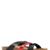 Slippers "Albury" Zwart/rood -Gstar Kleding Winkel sunbay slippers albury zwart rood