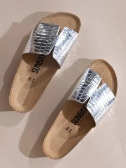 Slippers "Djeelia" Zilverkleurig -Gstar Kleding Winkel sunbay slippers djeelia zilverkleurig 5