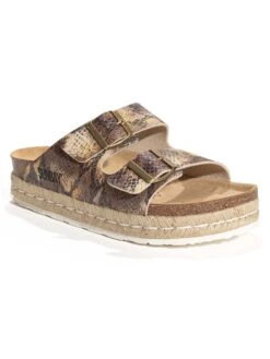 Slippers Goudkleurig/beige -Gstar Kleding Winkel sunbay slippers goudkleurig beige 1
