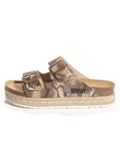 Slippers Goudkleurig/beige -Gstar Kleding Winkel sunbay slippers goudkleurig beige 2