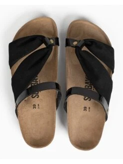 Slippers "Marmara" Zwart -Gstar Kleding Winkel sunbay slippers marmara zwart 4