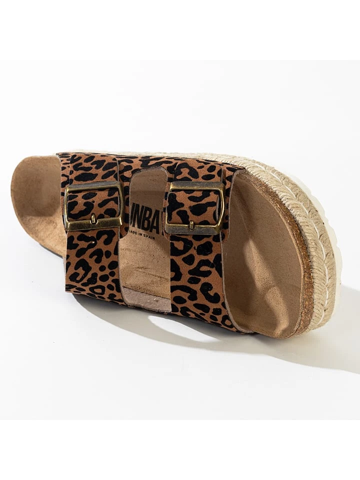 Slippers "Orange" Bruin/ Zwart 9 Slippers "Orange" Bruin/ Zwart - Afbeelding 7