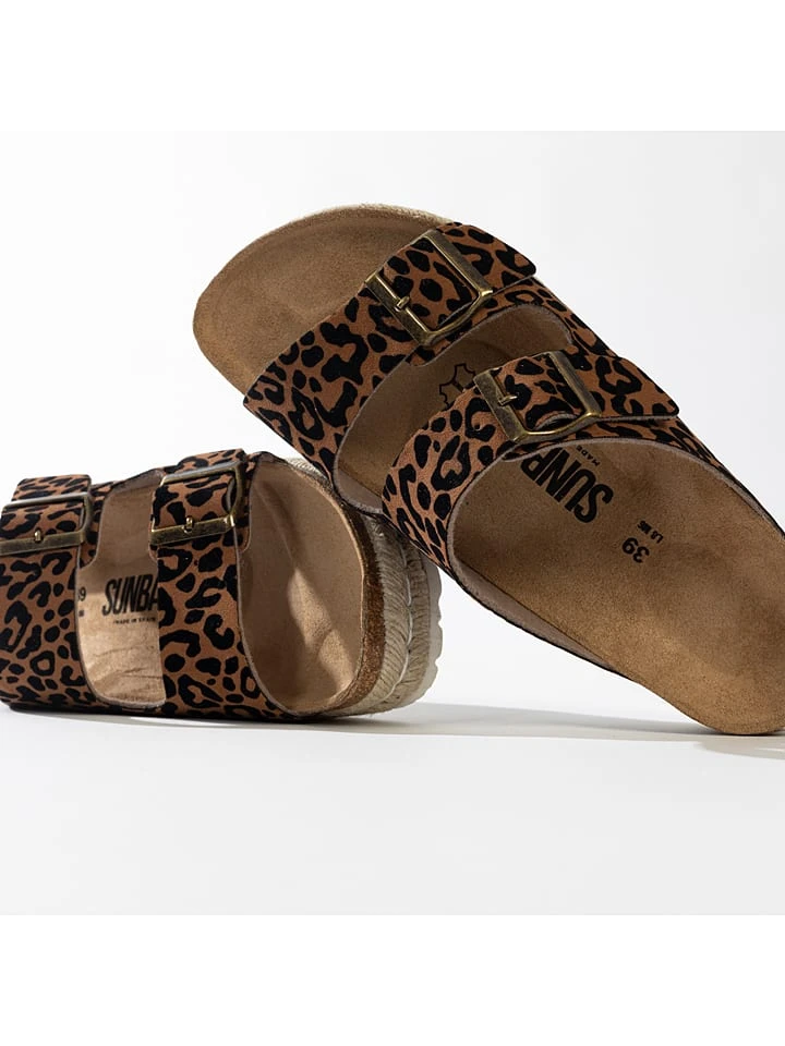 Slippers "Orange" Bruin/ Zwart 10 Slippers "Orange" Bruin/ Zwart - Afbeelding 8